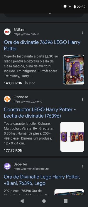 LEGO Harry Potter - Moment Hogwarts: Lectia de divinatie 76396, 297p