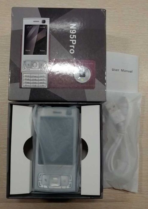 Малък телефон слайдер N95 Pro две сим карти запис на разговори