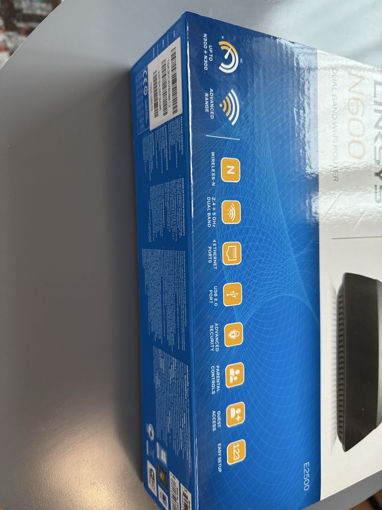 Рутер Linksys E2500 N600 Dual-Band Wi-Fi Router