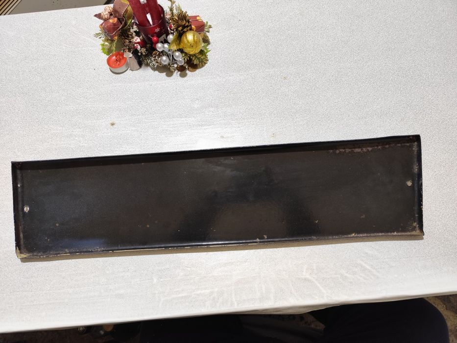 Емайлирана Табела от ЖП -Гара