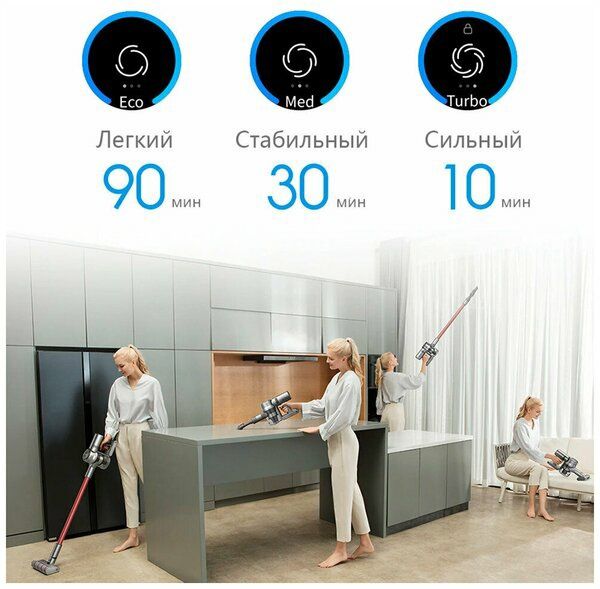 Aккумуляторный пылесос Xiaomi V11 Cordless Vacuum Cleaner серый