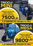 Triciclu electric !!! Fără permis.