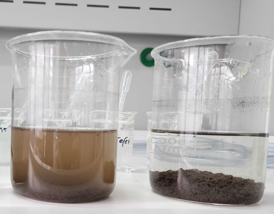 Suvni tozalash uchun reagent flokulant vositasi/флокулянт для очистки