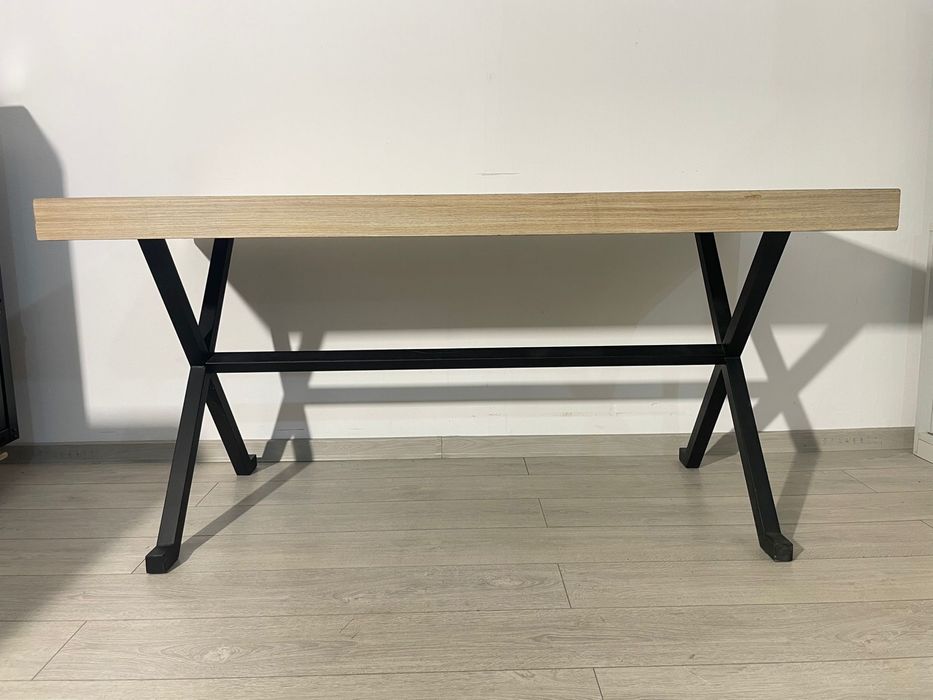 Masă 170x75 cm, Structură Metalică Solidă; Birou