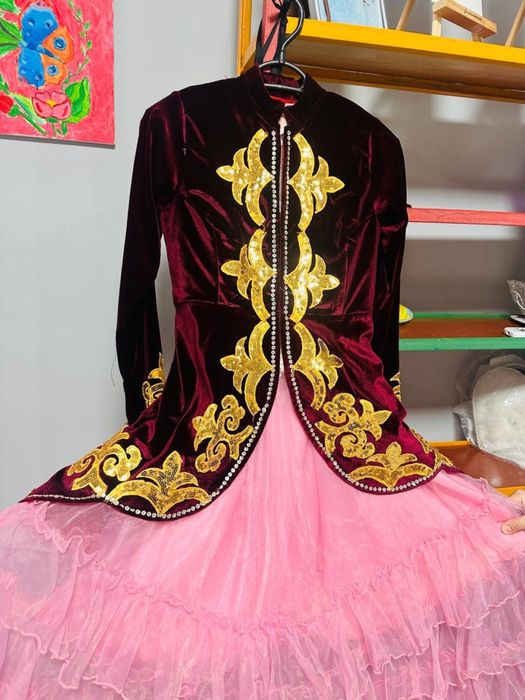 Қазақша көйлек 2 в 1 үсті 2 түрлі болып ауыса береді