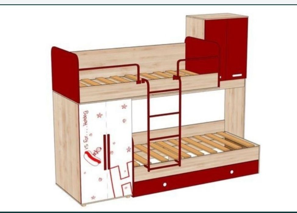 Продам детскую мебель кровать шкаф недорого