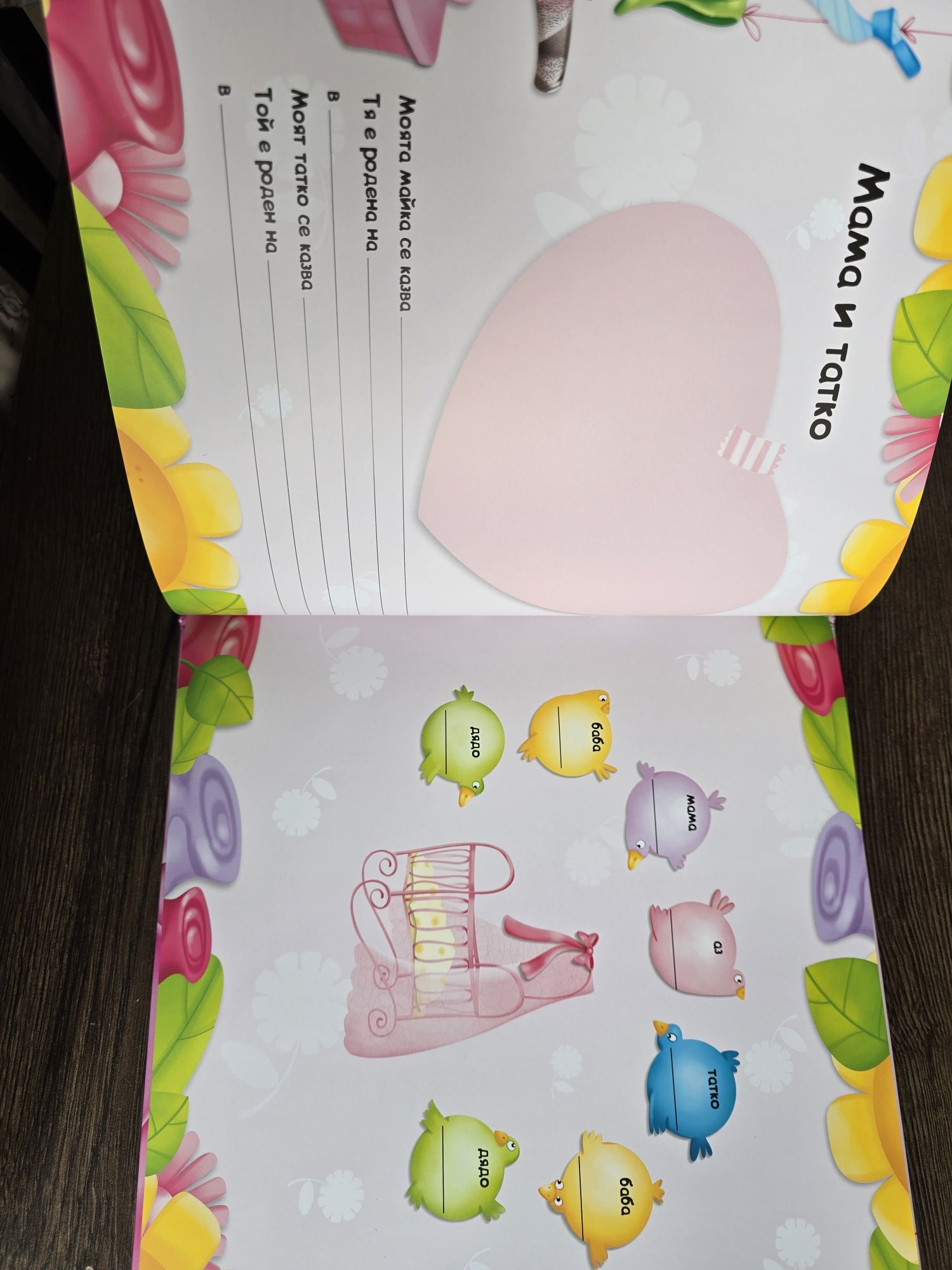 Албум за момиче, бебешки албум