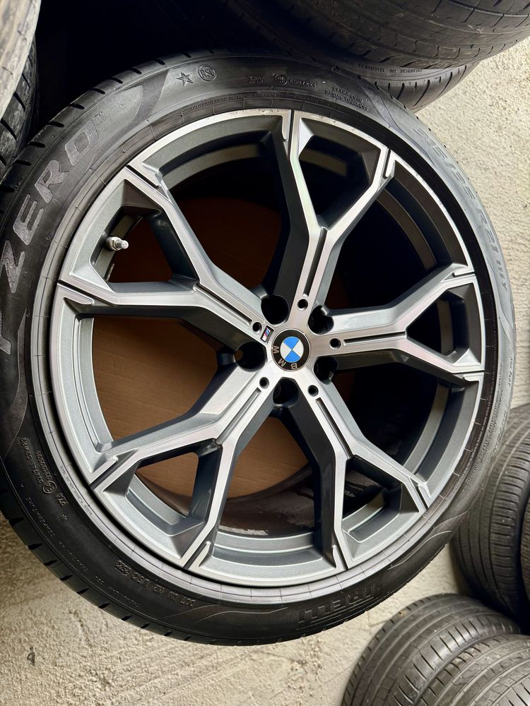 Jante Bmw X5 X6 R21 G05 G06 Originale 741M Pirelli de vara 95%