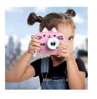 Детски фотоапарат Mercado Trade, За деца, Силиконов кейс, Hello Cat