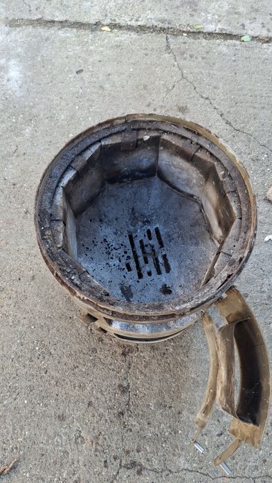 Vand boiler de apa pe lemne din inox (folosit o iarna)