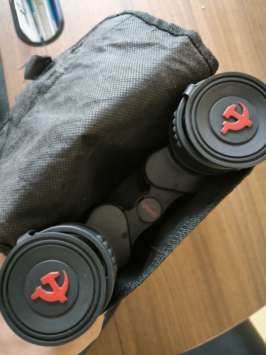 Ретро бинокъл черен