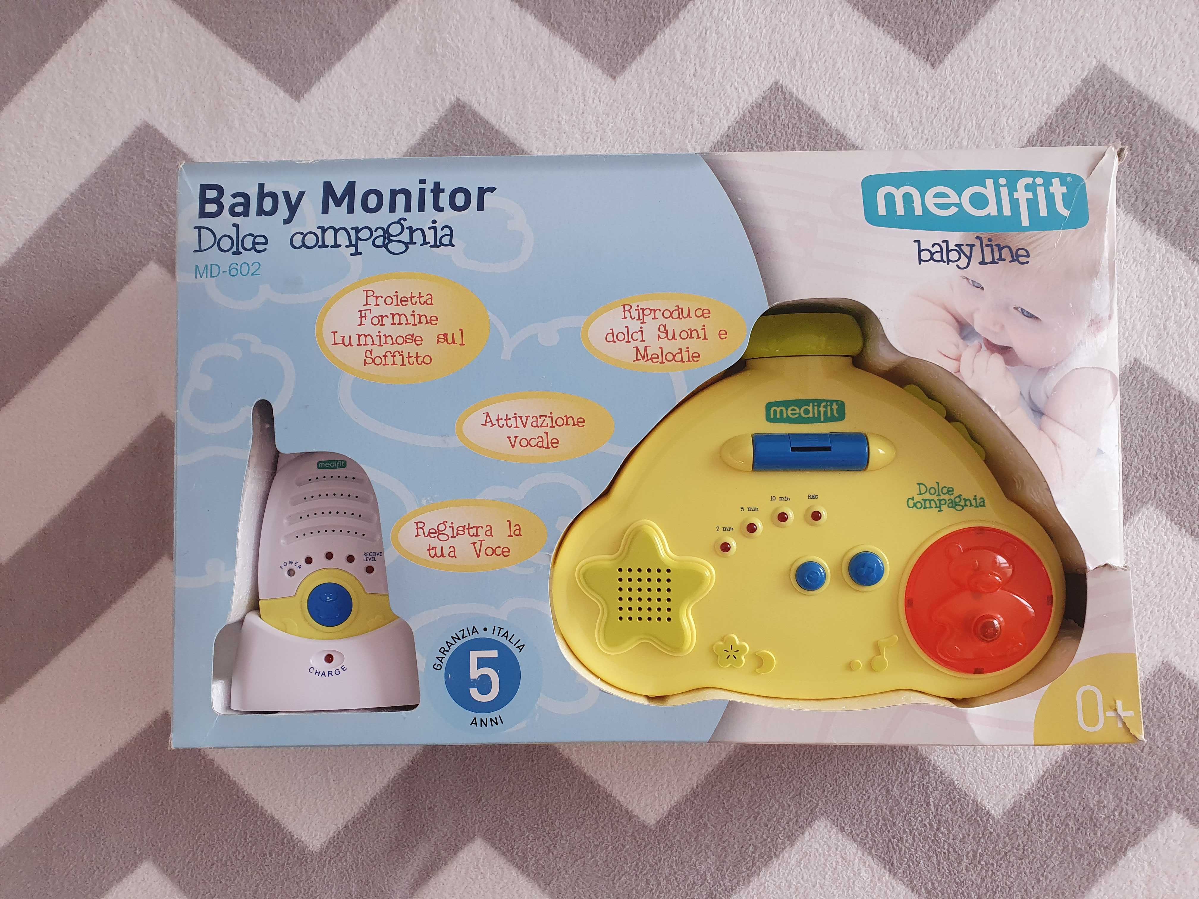 Baby monitor Medifit MD602, cu proiectie, inregistrare si muzica