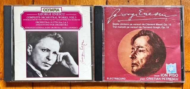 Set 4 CD muzica clasica RO: 2x George Enescu & 2x Alexandru Tomescu