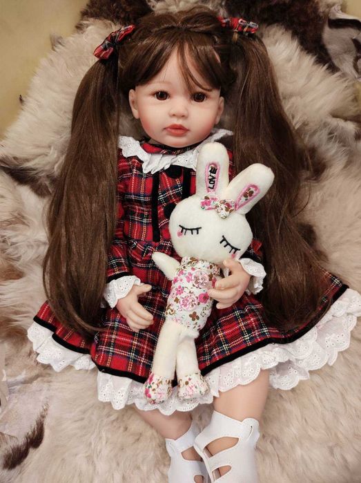 Кукла реборн, реалистична кукла , преродено бебе, reborn baby 55см