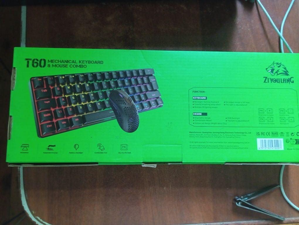 Продам механическую клавиатуру Ziyolang t60