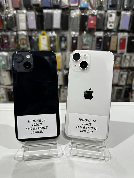 iSellStore Vâlcea: iPhone 14 Midnight / White - 128GB- 85% Baterie