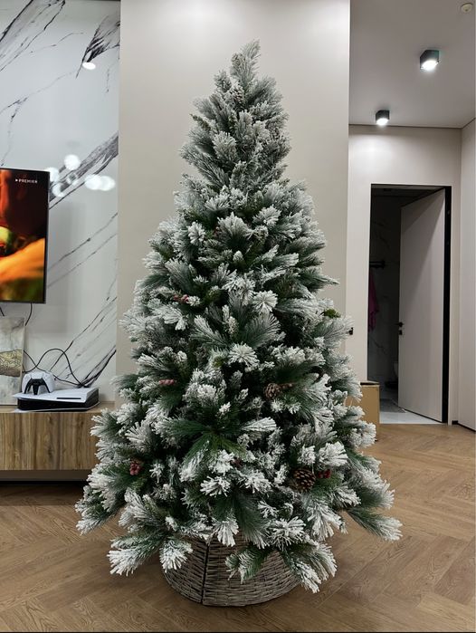 Елка новогодняя, искуственная, снежная 210 см