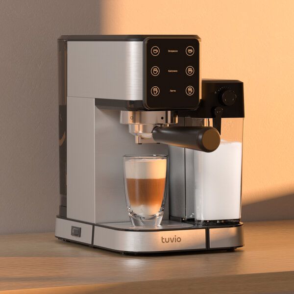 Кофеварка рожковая с автокапучинатором Tuvio TCM04EA,