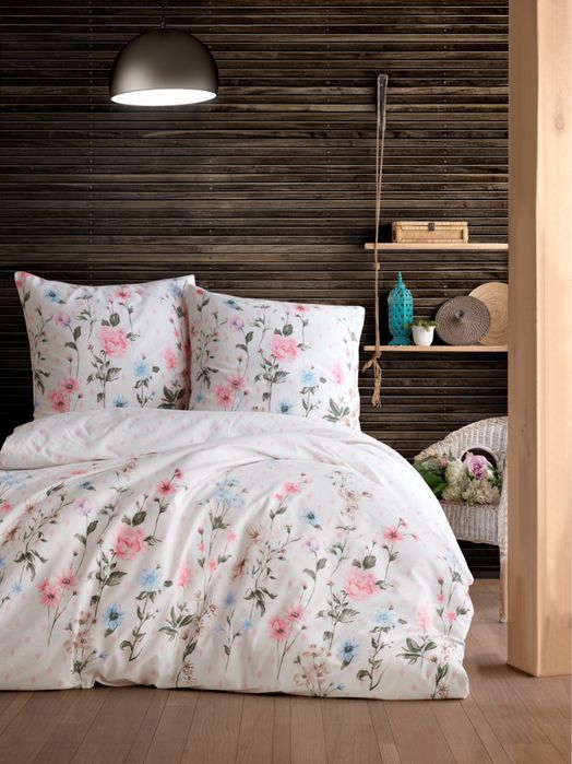 Lenjerie pat, dubla 200×200, Bumbac