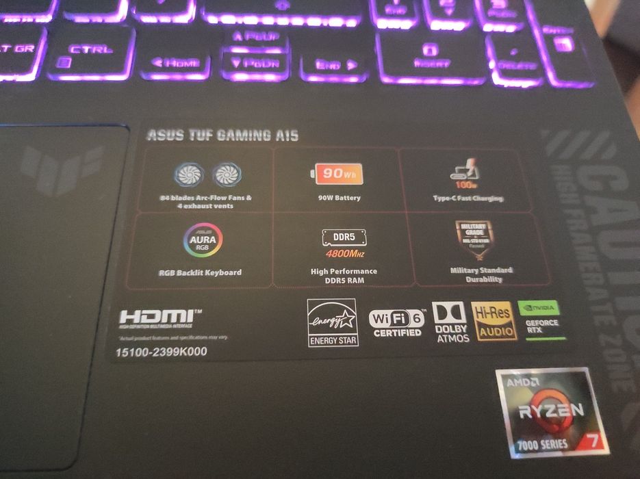 Vand Laptop Gaming ASUS TUF A15 FA507NUR-LP005