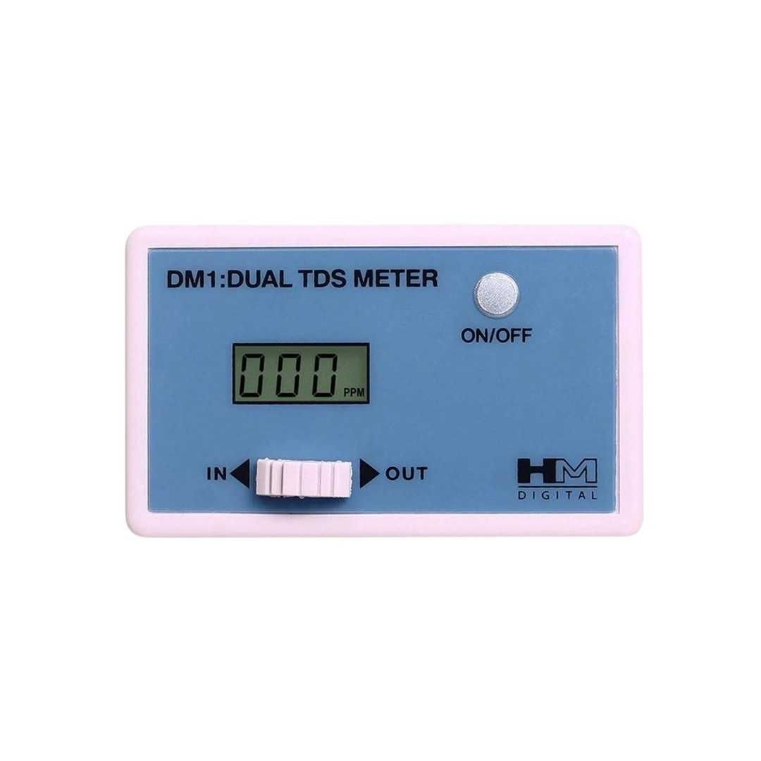 HM Digital Meter DM-1 Inline Dual TDS Monitor Meter, 0–9990 ppm