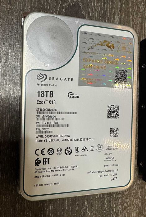 Hard disk HDD Seagate Exos 18 TB