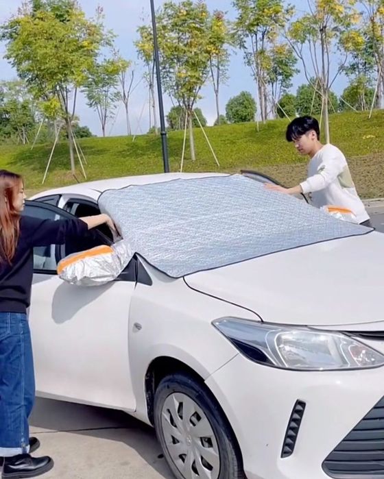 Prelata anti îngheț , Prelata auto parbriz și oglinzi grindina zapada