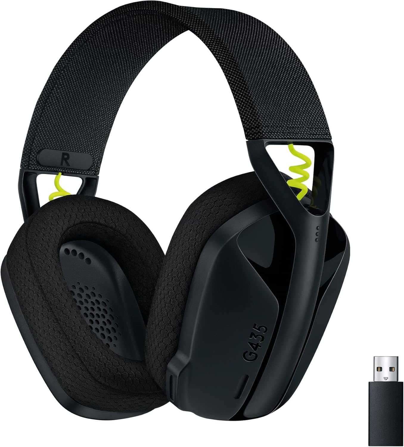 Гейминг слушалки Logitech G435, Безжични, Черни