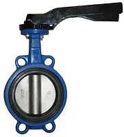 Затвор чугунный межфланцевый бабочка Ду50