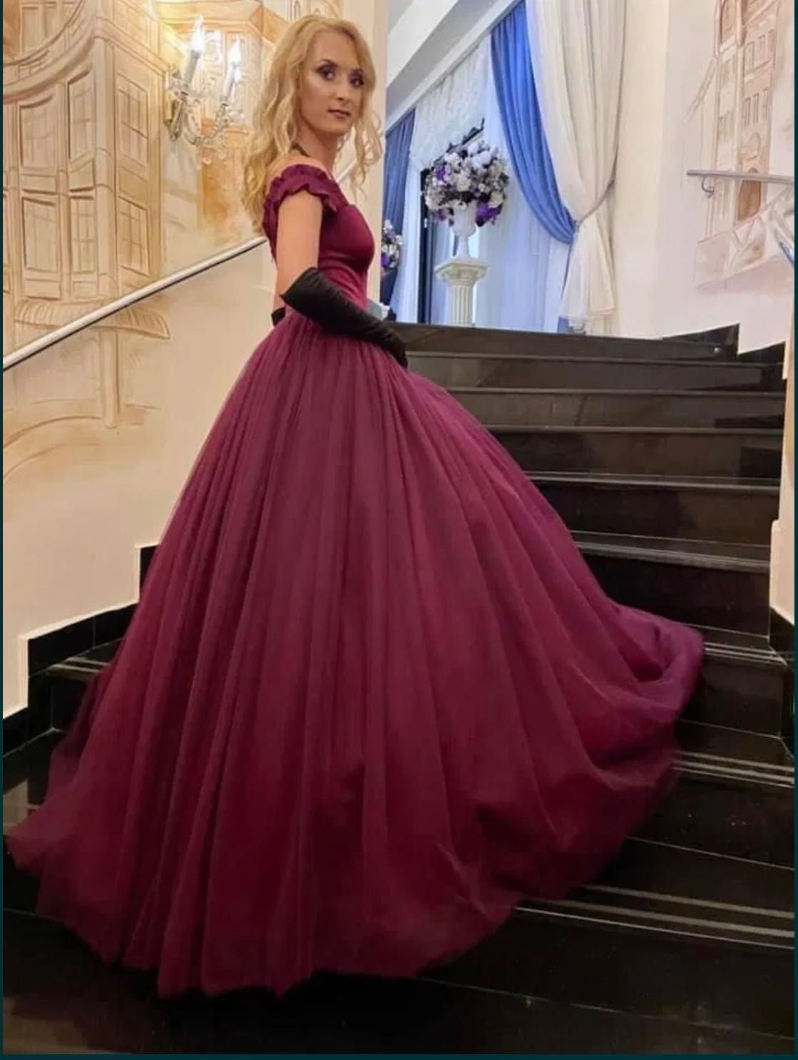 Rochie de nașa stil printesa