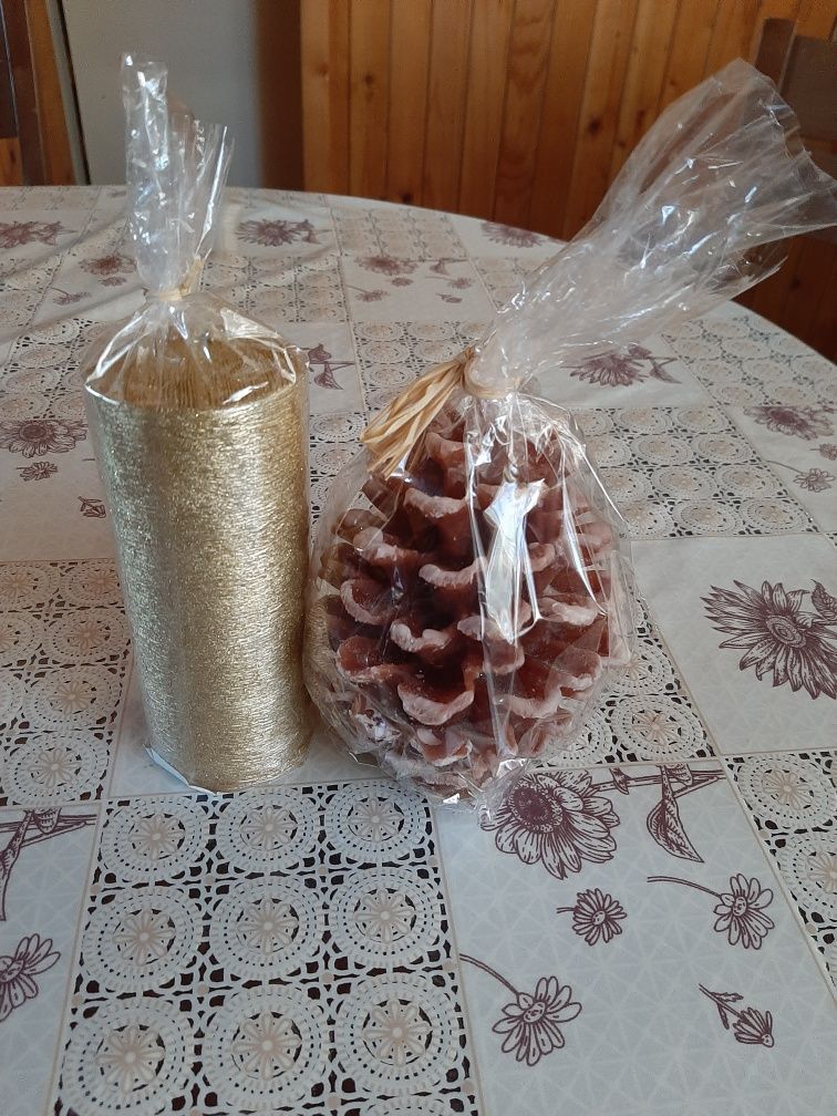 Чаша с лъжичка + кутия, свещи - идея за подарък