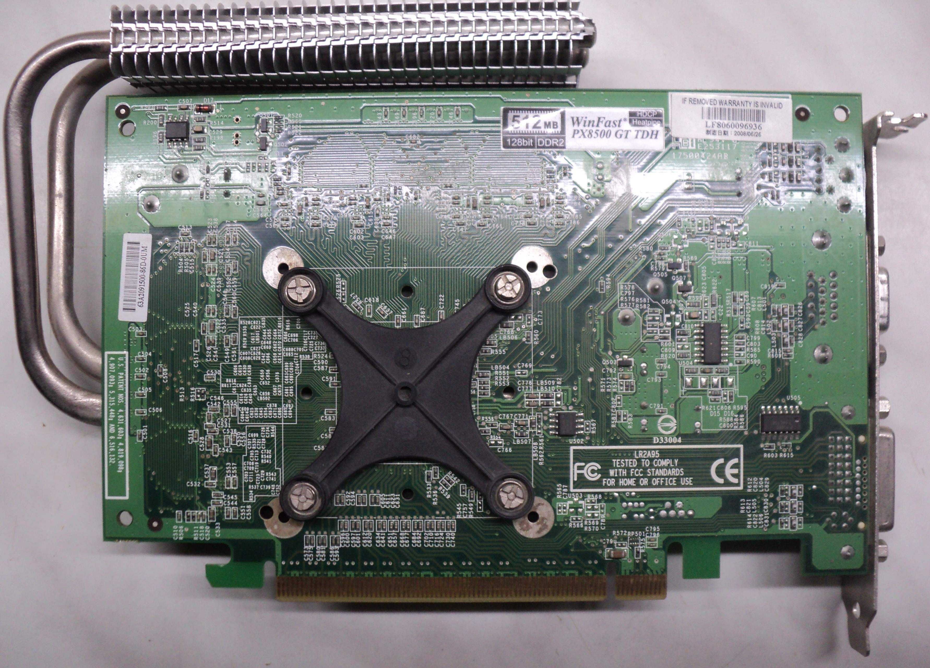 Placa Video PCI-Epress WinFast PX8500 GT TDH 512 Mb