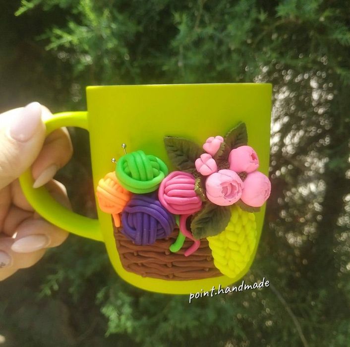 Кружка с 3D декором