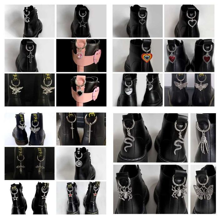 Украшения-подвески для обуви (на ботинки, сапоги, высокие кроссовки)