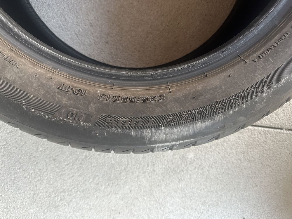 4 Anvelope vara Bridgestone Turanza 235/55/18 T005 aproape noi