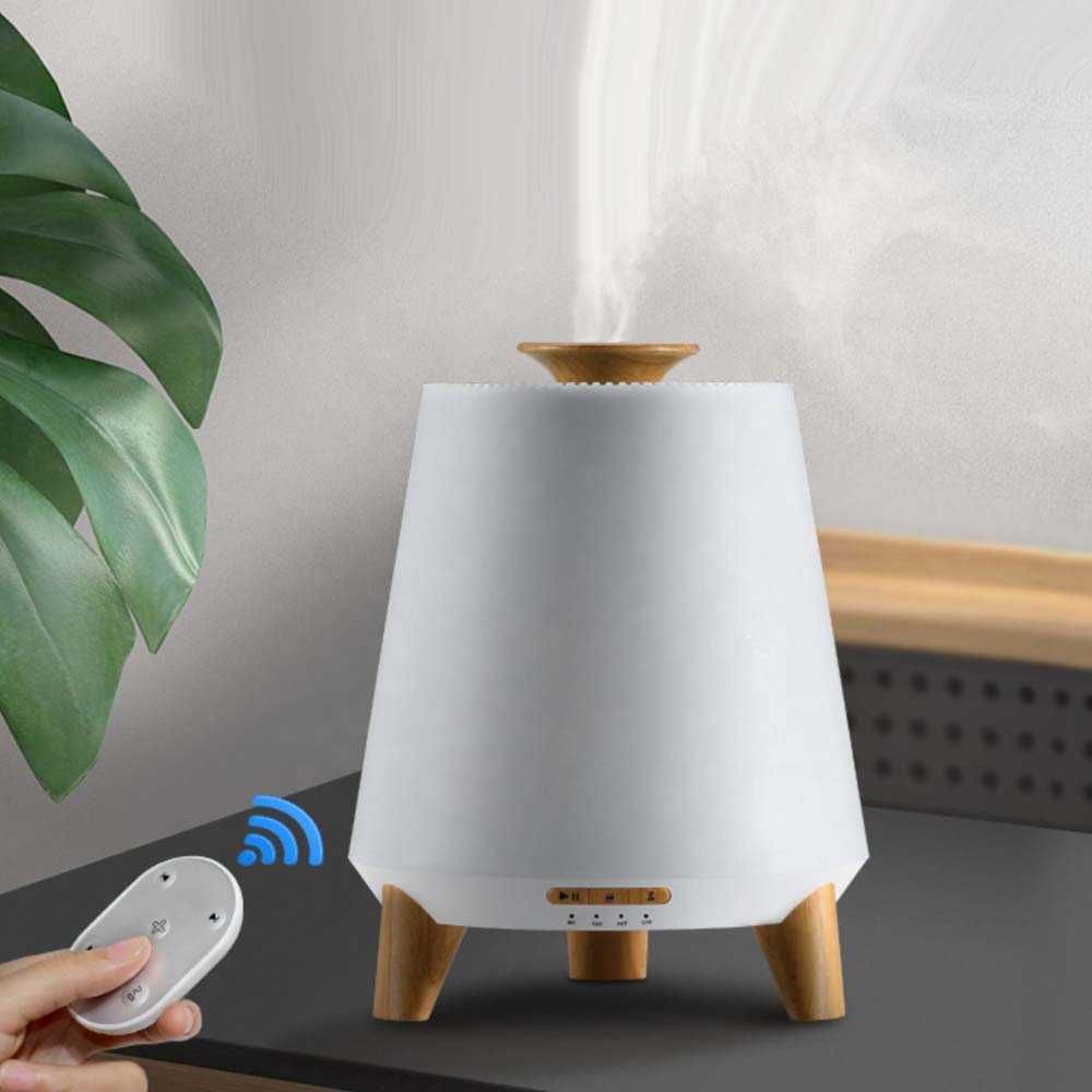 Арома дифузер STELS, 300 мл, Ултразвуков, 7 LED цвята, Bluetooth