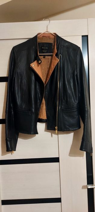 Кожаная куртка, женская Massimo Dutti