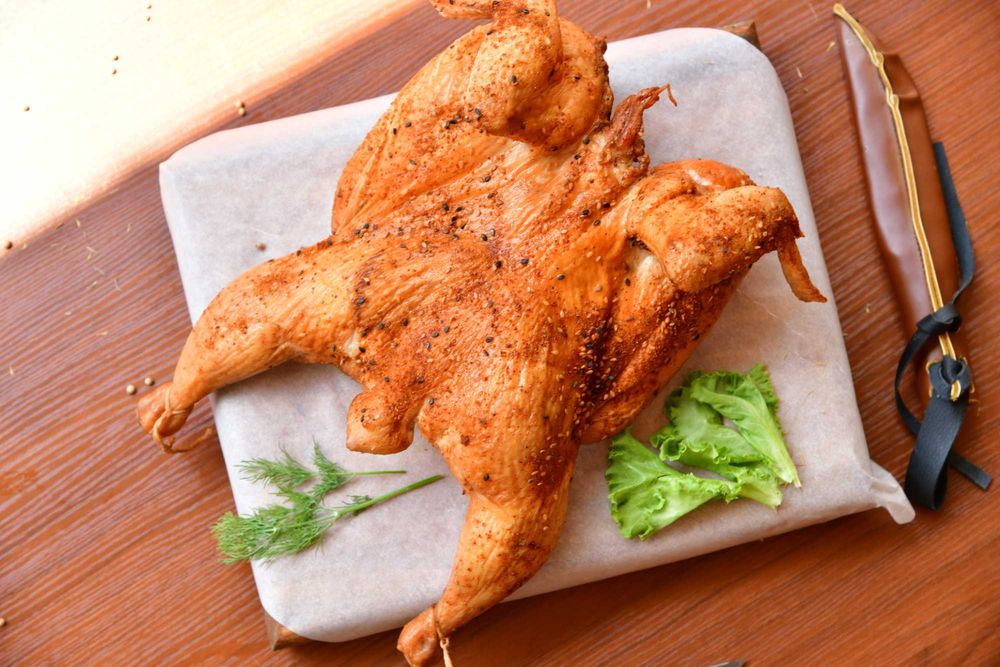 Копченая курица натурального копчения