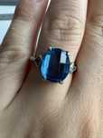 Inel din argint, cubic zirconia si topaz
