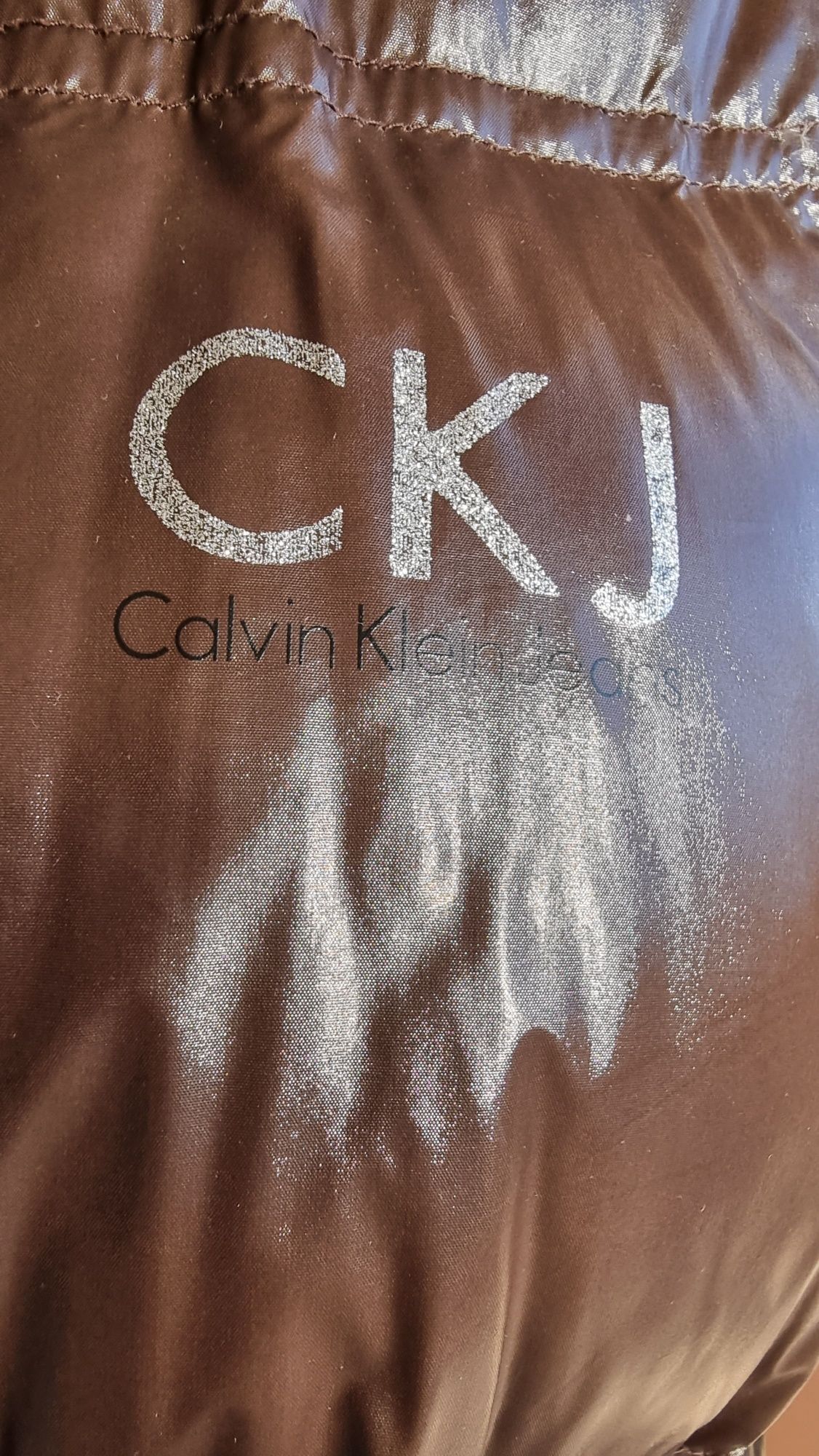 Geaca cu puf natural, Calvin Klein Jeans