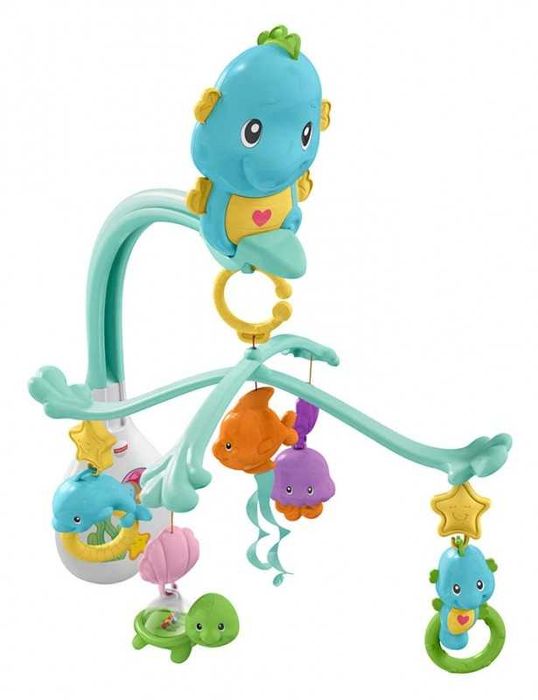 Музикална въртележка за кошара Fisher Price - морско конче
