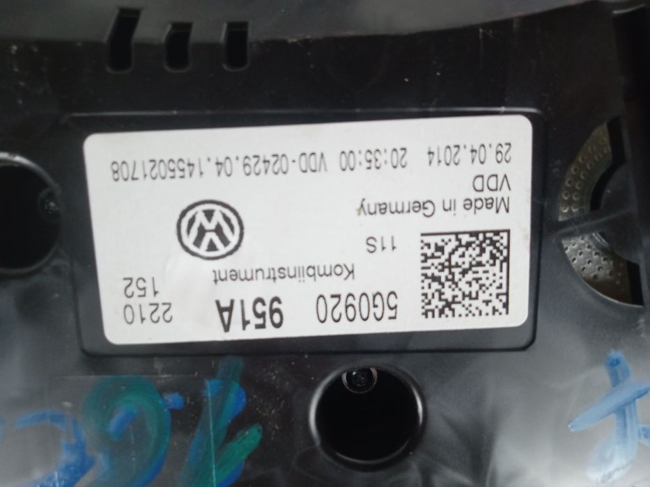 ceasuri bord uk  volkswagen golf 7 1.6 benzina 2014