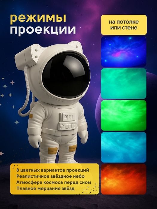 Tungi kosmonavt - chiroq xona uchun maxsus