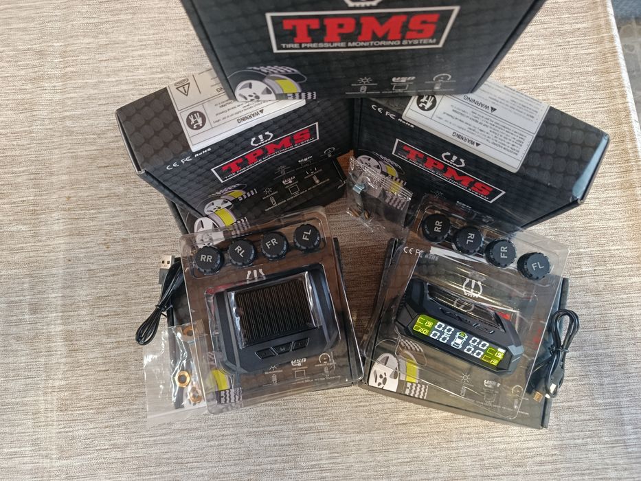 Соларна система за отчитане налягането на въздуха в гумите