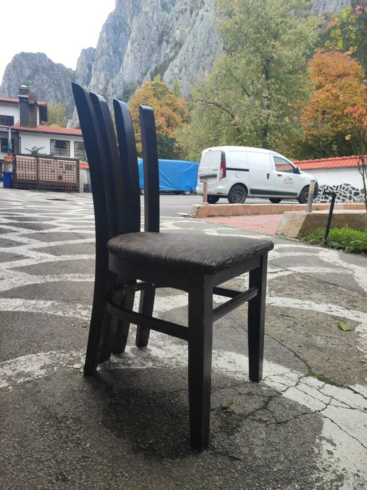 Столове - дърво, пластмаса, кожа