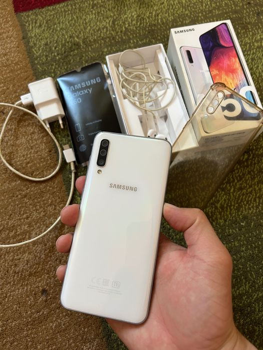 Samsung A50 полный оригнал комплект без ремонт тап таза телефон нушник