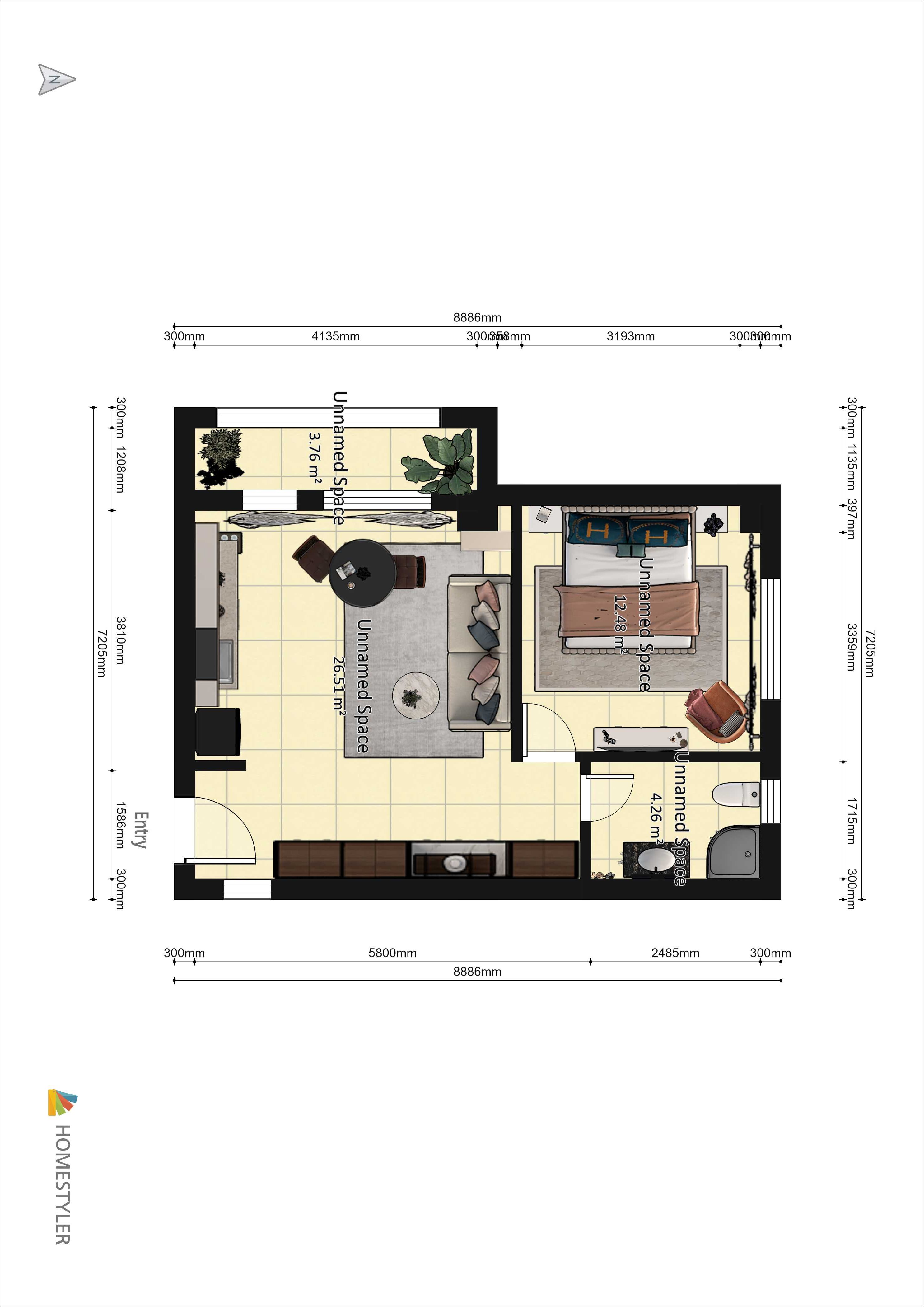 NOU!! Apartament cu 2 camere - design deosebit - Magnolia Residence!!