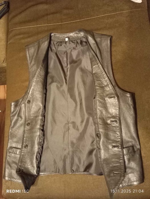 Елек от естествена кожа размер 50