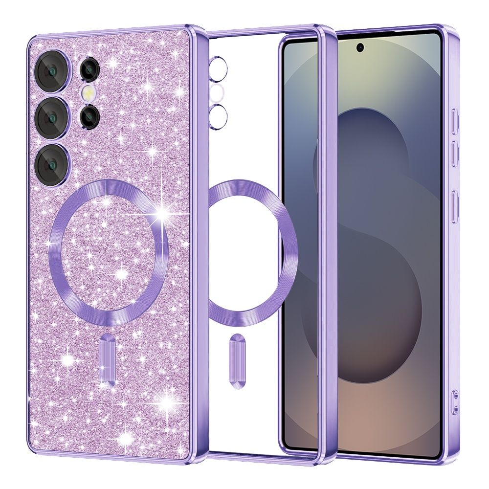 Samsung Galaxy S25 Ultra S25+ S25/ Glitter MagSafe Лукс силиконов кейс