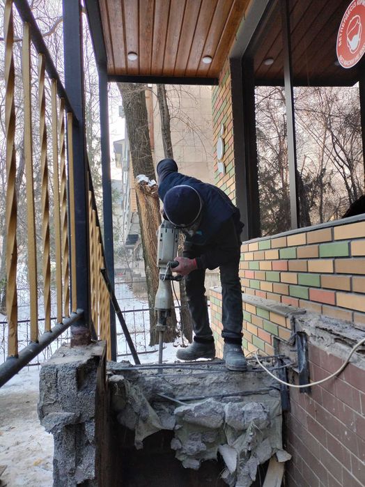 Демонтаж, Делаем Проёмы, Рушем Ломаем, Разрушить, бетонные, кирпичные,